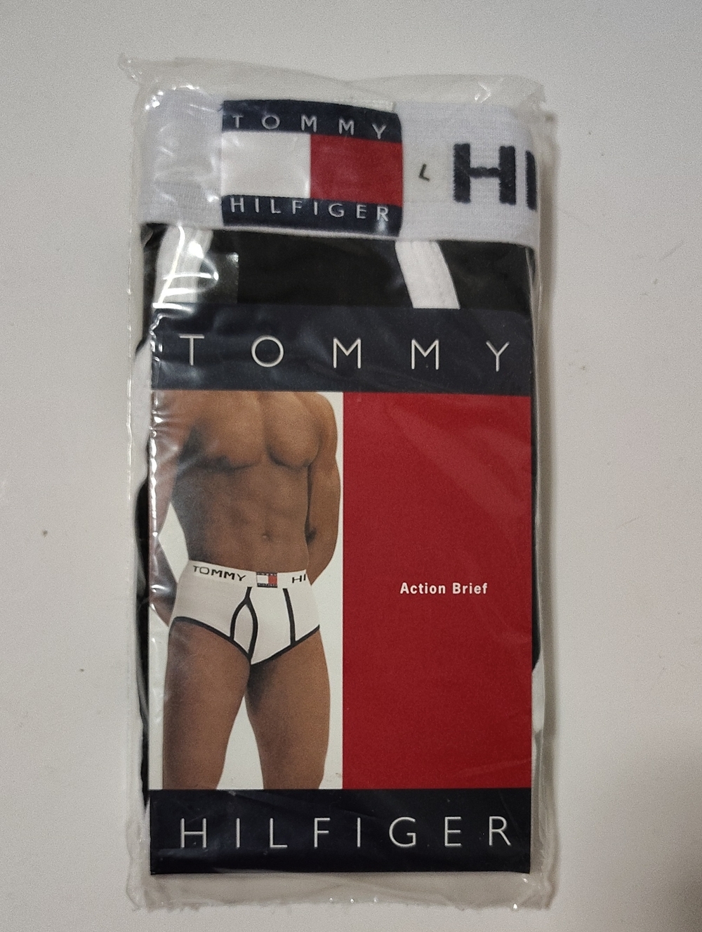 Vintage Y2K Tommy Hilfiger Men's Classic Mid Rise Brief NWT -1 Pack-Size L 36-38